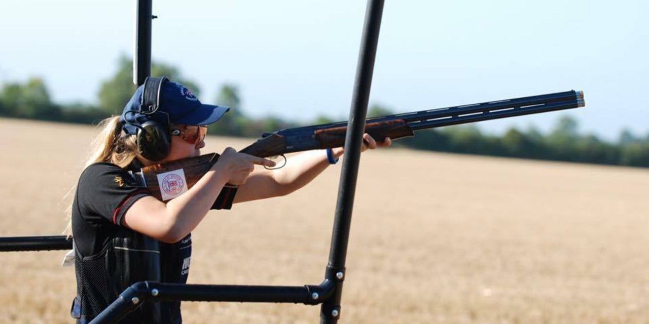 Amy Easeman world Compak Sporting champion with her B725 Sporter Black Edition!